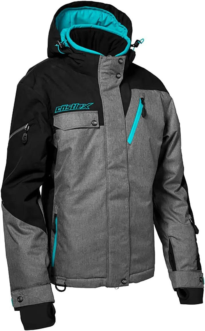 Castle X Women's Powder G3 Jacket (Heather/Black/Turquoise - Medium)