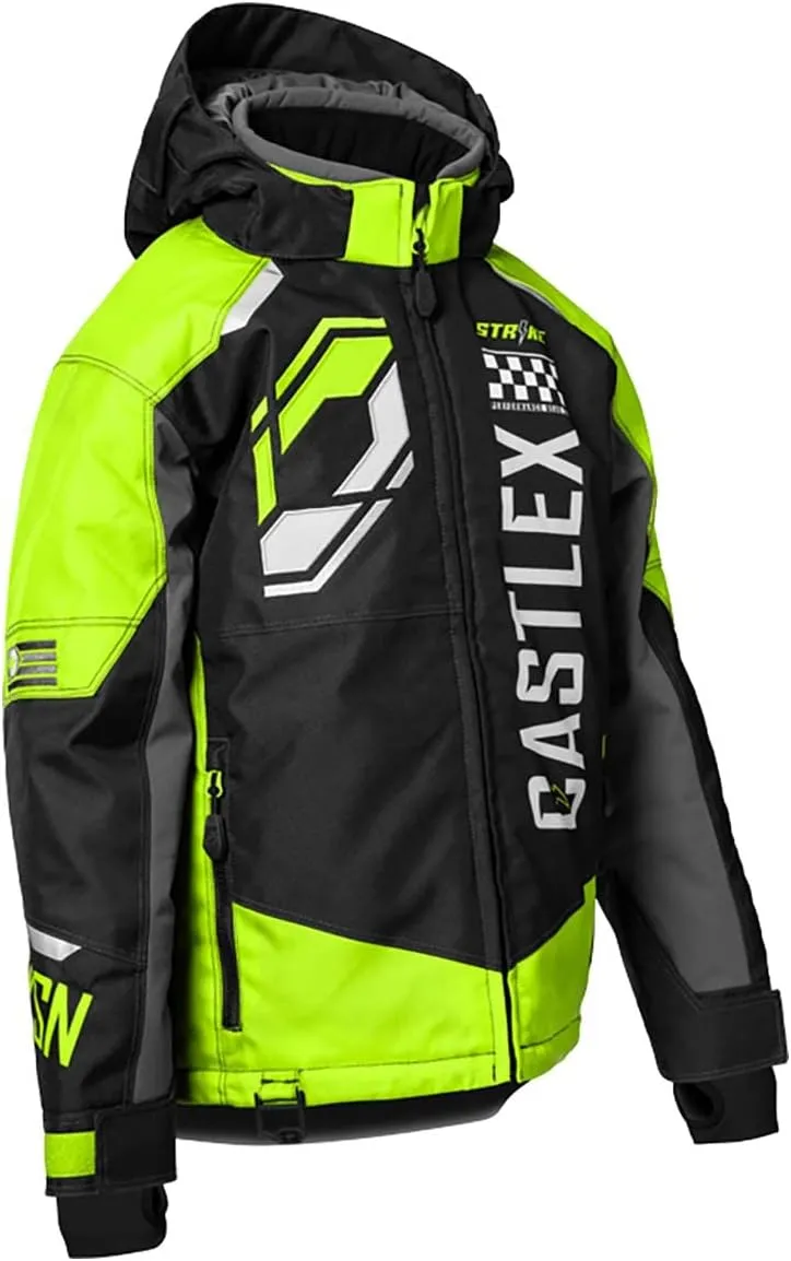 Castle X Youth Strike G5 Jacket (Hi-Vis/Black/Silver - X-Large)