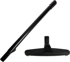 Cen-Tec Systems Button Lock Telescopic Wand and 12" Natural Fill Floor Brush for Vacuums
