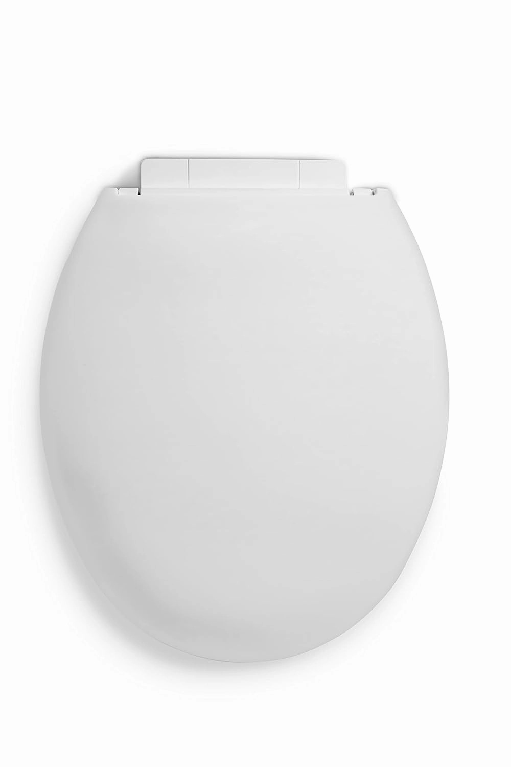 Centoco Round Toilet Seat Soft Close, Closed Front with Cover, Premium Seat, Plastic, Made in the USA, 1400SC-001, White