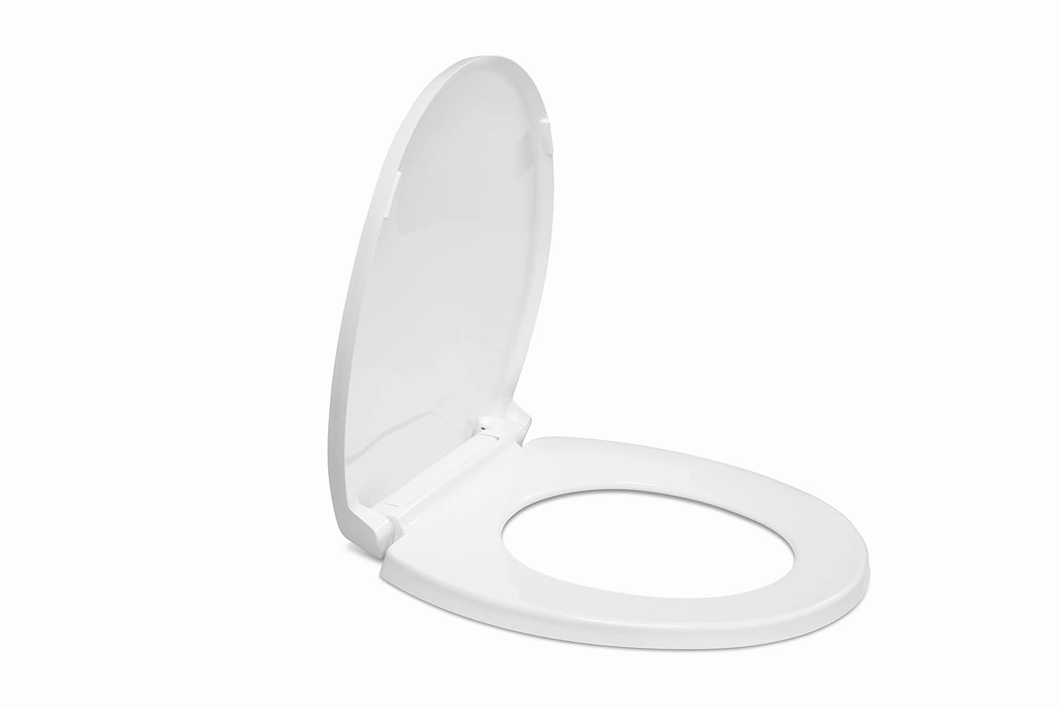 Centoco Round Toilet Seat Soft Close, Closed Front with Cover, Premium Seat, Plastic, Made in the USA, 1400SC-001, White
