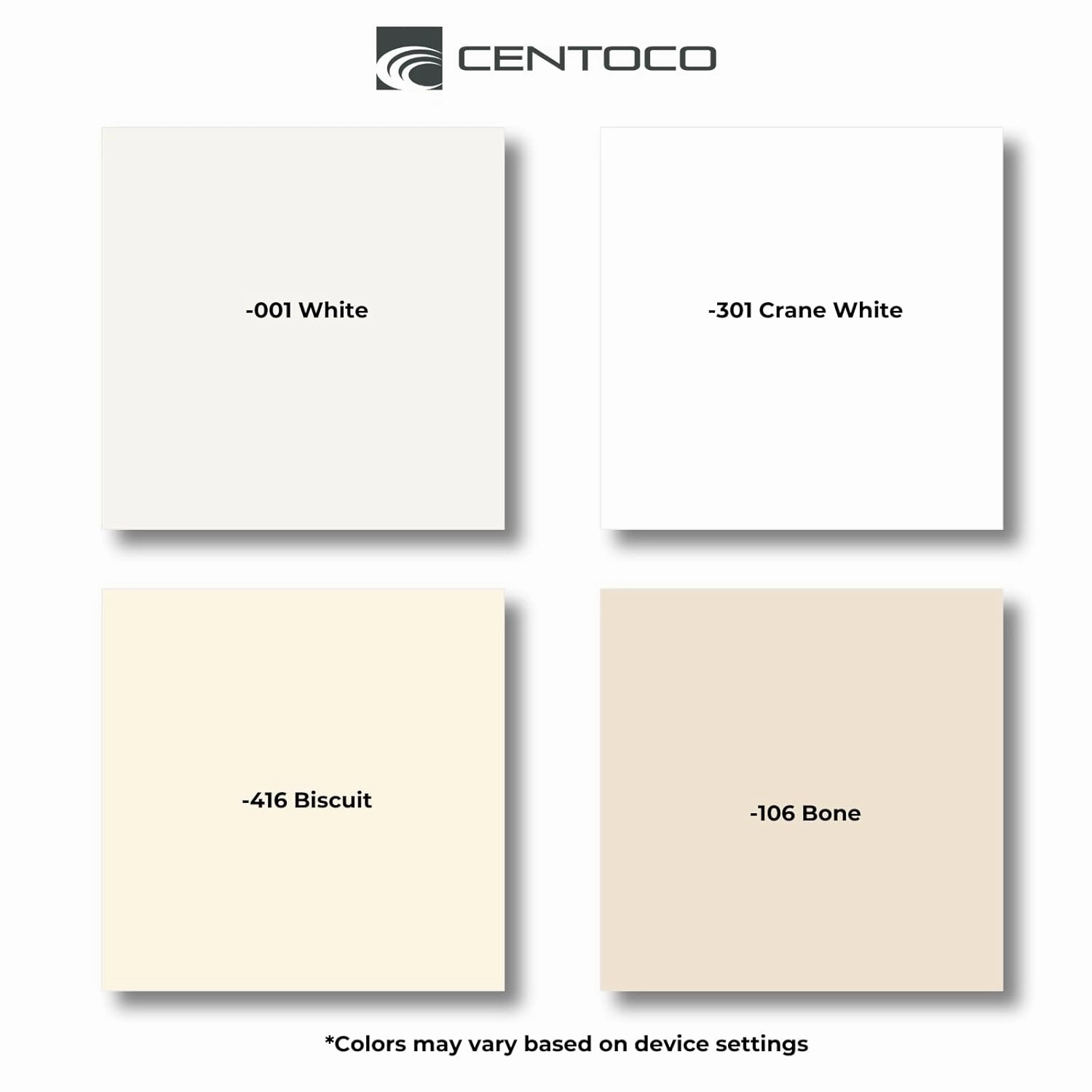 Centoco Round Toilet Seat Soft Close, Closed Front with Cover, Premium Seat, Plastic, Made in the USA, 1400SC-001, White