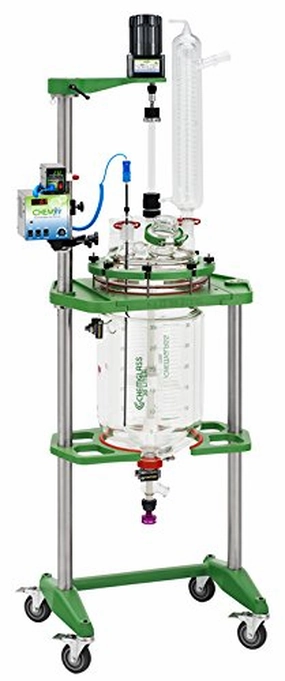 CG-1968-630 Series CG-1968 Complete Process Reactor, Electric Motor, 18.6" Clearance Below Valve, 30L Capacity, 82.6" Height