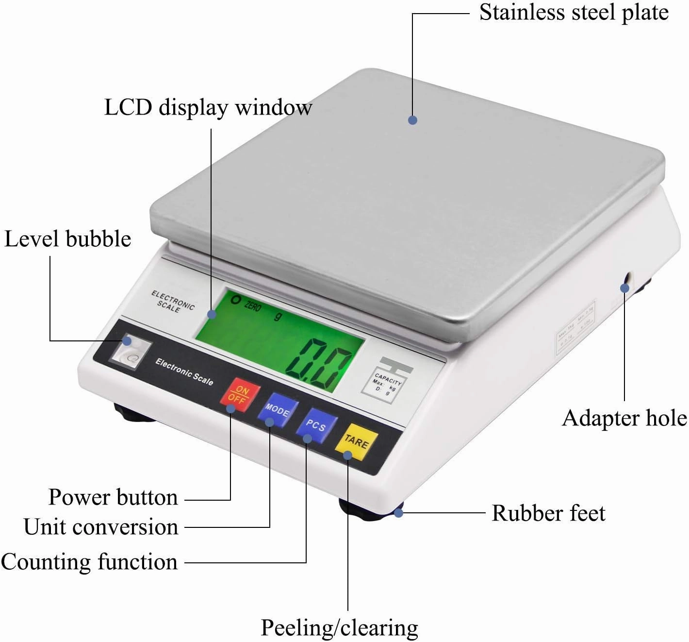 CGOLDENWALL High Precision Digital Accurate Analytical Electronic Balance Laboratory Lab Scale Industrial Weighing and Counting Scale with Counting Function CE 0.1g (3kg, 0.1g)