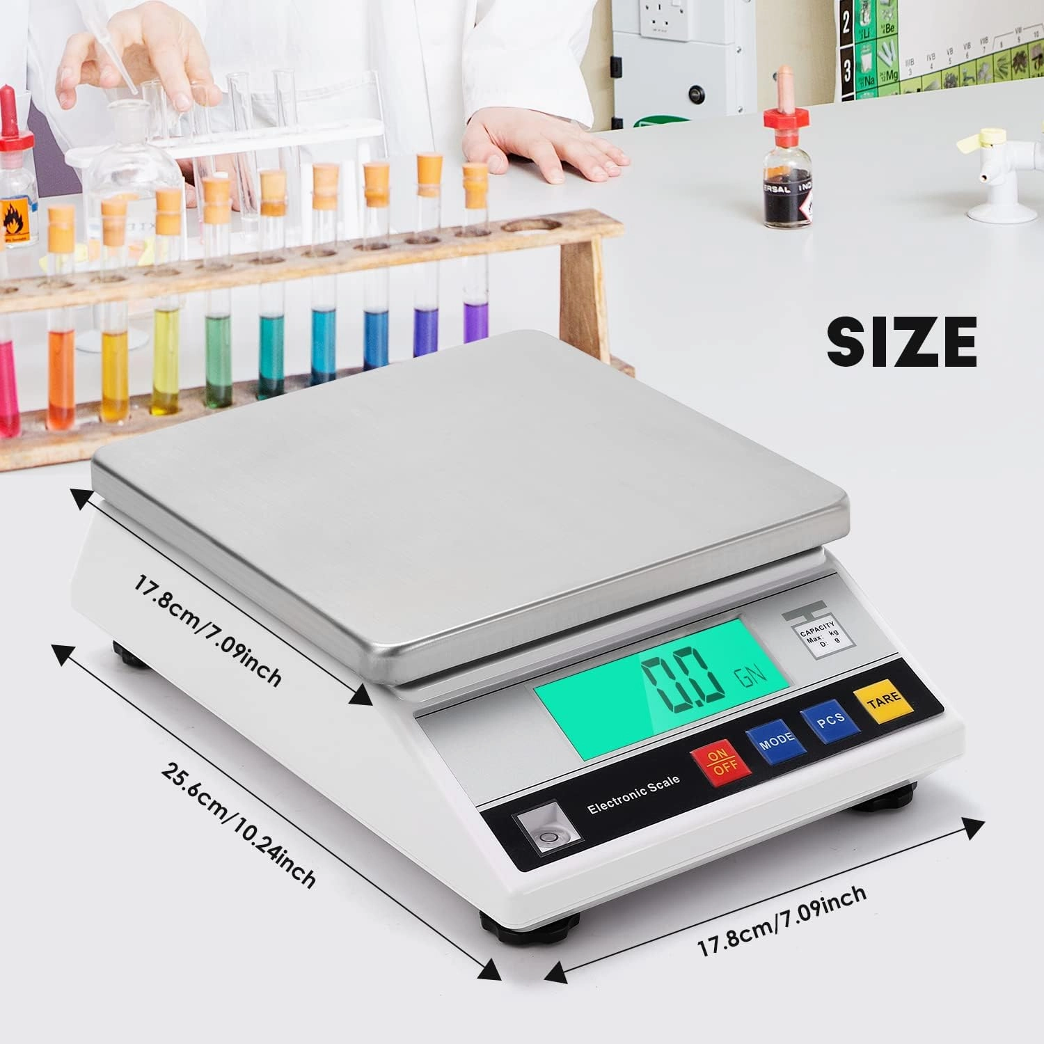 CGOLDENWALL High Precision Digital Accurate Analytical Electronic Balance Laboratory Lab Scale Industrial Weighing and Counting Scale with Counting Function CE 0.1g (3kg, 0.1g)