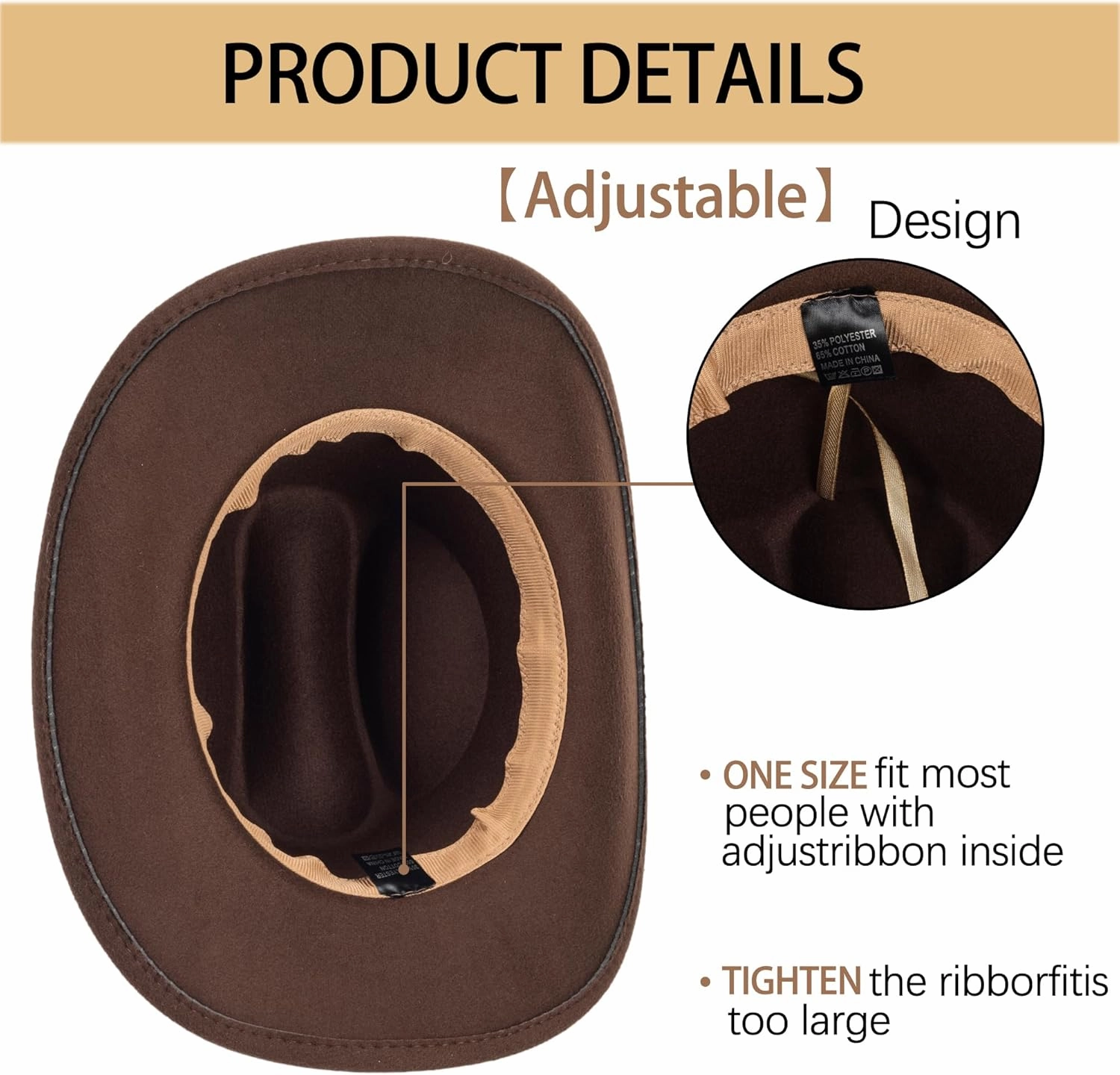 Classic Western Felt Cowboy Cowgirl Hat for Women Men Wide Brim Belt Buckle Cowboy Hat (Size:Medium-Large)