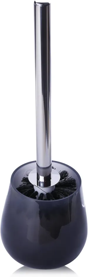 Colorful Round Bathroom Bowl Toilet Brush Holder 13.78" t X 4.13" w (Grey …)