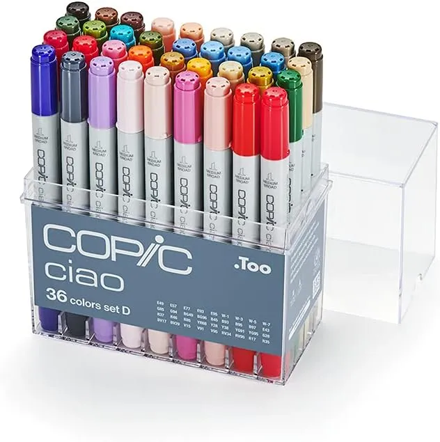 Copic Ciao, Alcohol Marker Set, 36pcs set D
