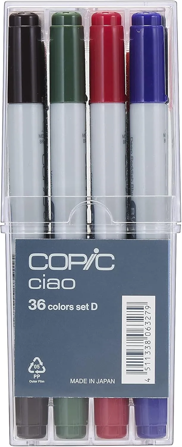 Copic Ciao, Alcohol Marker Set, 36pcs set D
