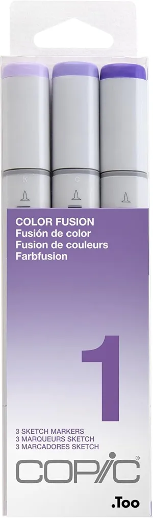 Copic Sketch, Alcohol-based Markers, 3pc Set, Color Fusion #1