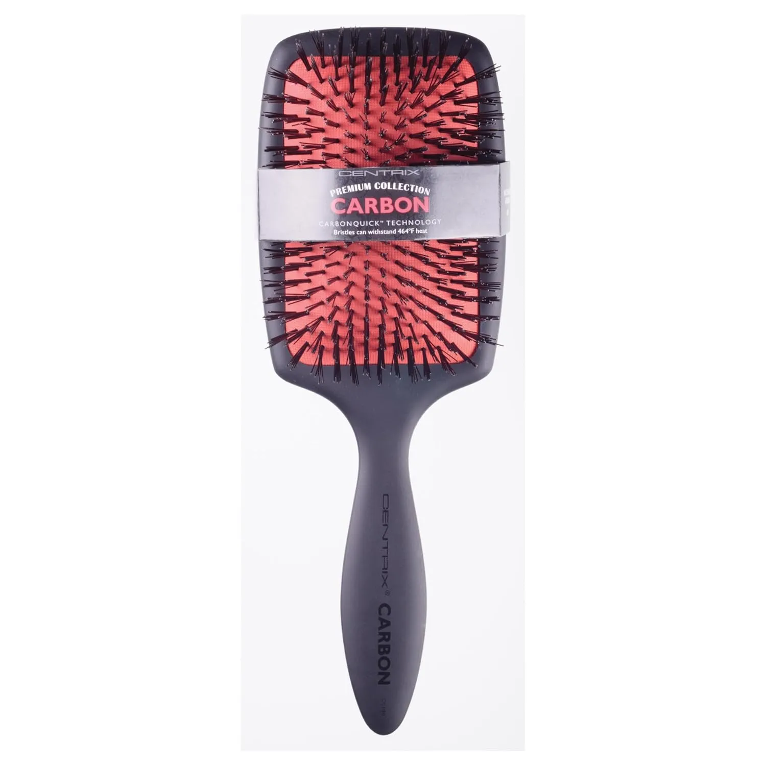 Cricket Centrix Large Carbon Paddle Hair Brush for Styling, Detangling, Blow Drying and Styling All Hair Types, Anti-static, High Heat, Boar Bristles, Great for Travel, Large