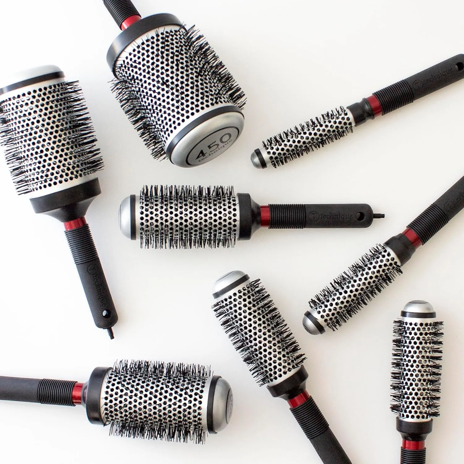 Cricket Technique Thermal Hair Brush #350 1.5” for Curling, and Styling – Heat-Retaining Barrel with Anti-Static Tourmaline Bristles, Round Thermal Brush, Ideal for All Hair Types