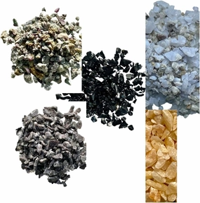 Crystals Rocks - Medium Chips - no powder - 4oz - 100% Crystal Life LOVE! Cleansing Charging Forever! med4z