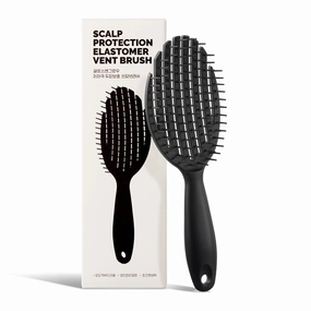 Curl Defining Vented Brush. Curly Hair Styling Brush, Round Top Balls, Fast Hair Drying for Women. Made in Korea