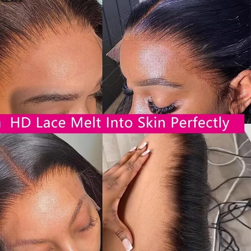 Curly Bay Hair Short Bob Yaki Side Part Layered Wavy Kinky Straight Short Bob Wig 8 Inch 180 Density Transparent HD Lace Front Wig Human Hair Pixie Cut Wig Pre Plucked with Kinky Edges