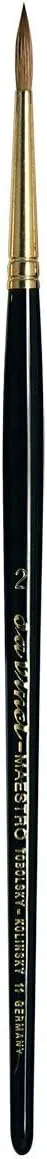 da Vinci Brushes da Vinci Series 11 Maestro Paint Brush, Fuller English Kolinsky Red Sable, Size 2 Watercolor Round