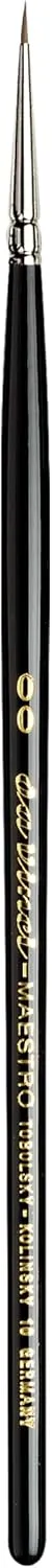 da Vinci Watercolor Series 10 Maestro Paint Brush, Round Kolinsky Red Sable, Size 2/0