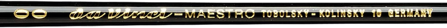 da Vinci Watercolor Series 10 Maestro Paint Brush, Round Kolinsky Red Sable, Size 2/0