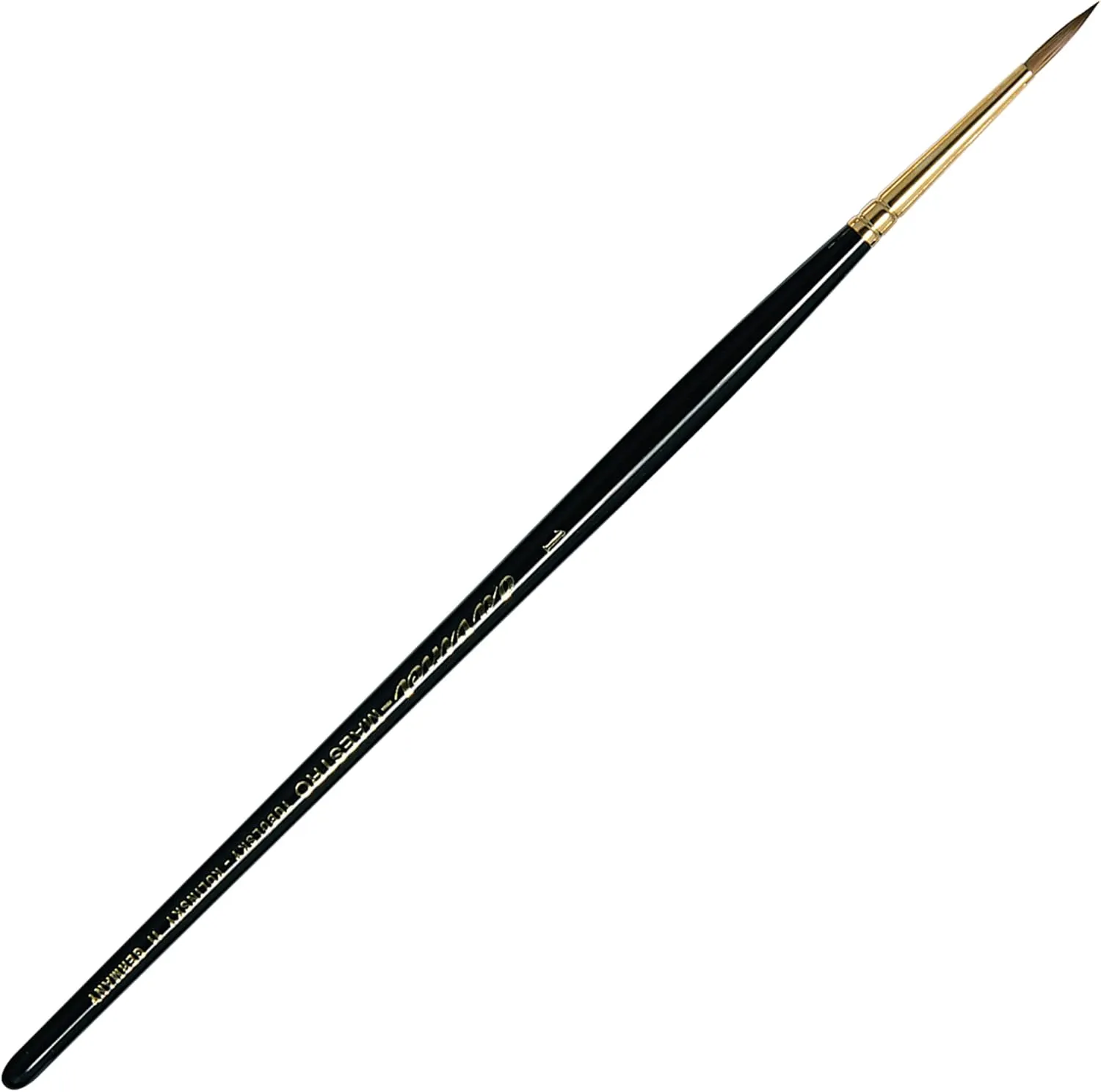 da Vinci Watercolor Series 11 Maestro Paint Brush, Fuller English Round Kolinsky Red Sable, Size 1