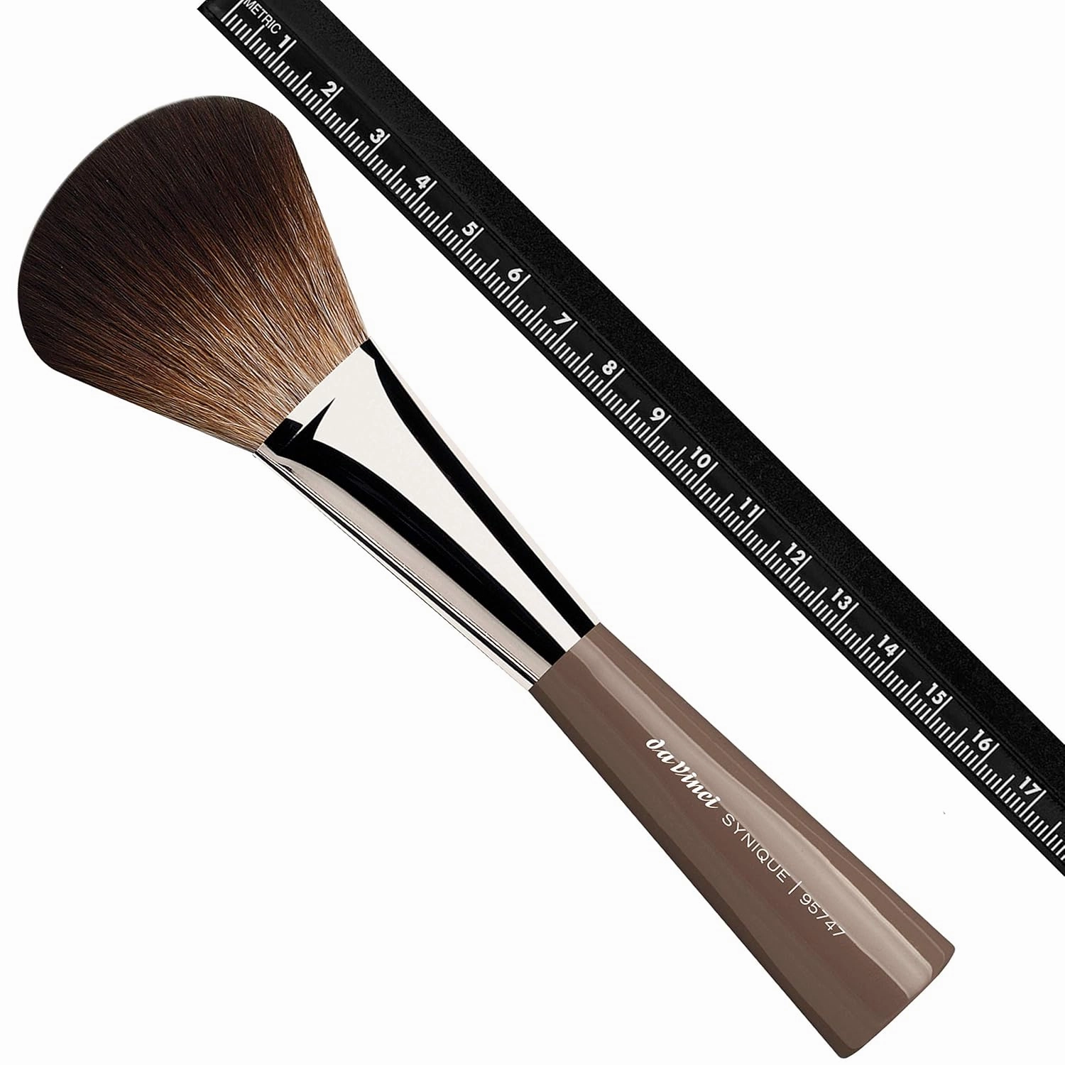da Vinci Cosmetics Series 95747 Synique Powder Brush, Oval Synthetic, Tall Handle, 2.36 Ounce