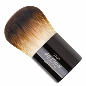 da Vinci Cosmetics Series 9700 Kabuki Powder Brush, Round Synthetic with Black Freestanding Handle, Metal Travel Box, 49.4 Gram