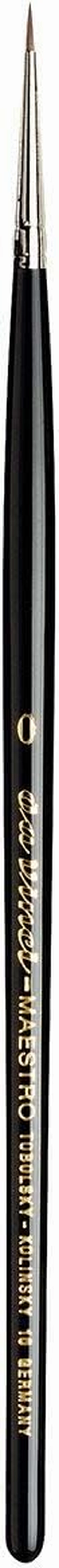 da Vinci Watercolor Series 10 Maestro Paint Brush, Round Kolinsky Red Sable, Size 0 (100)