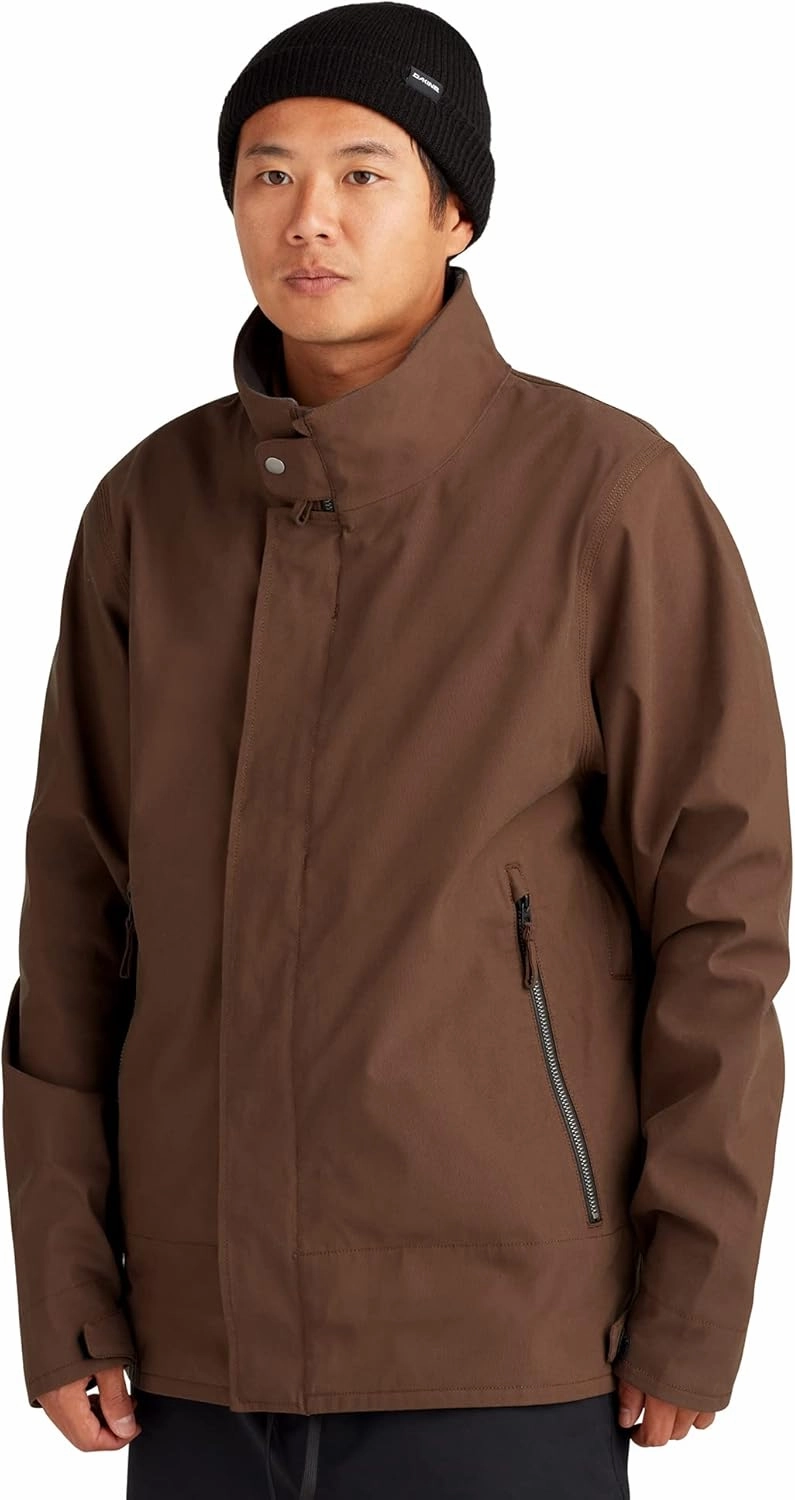 Dakine A-1 Insulated Canvas Winter Snowboard Jacket, Russet Brown, Medium