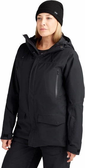 Dakine Women's Reach Insulated Waterproof Ski/Snowboard Jacket, Black, Medium
