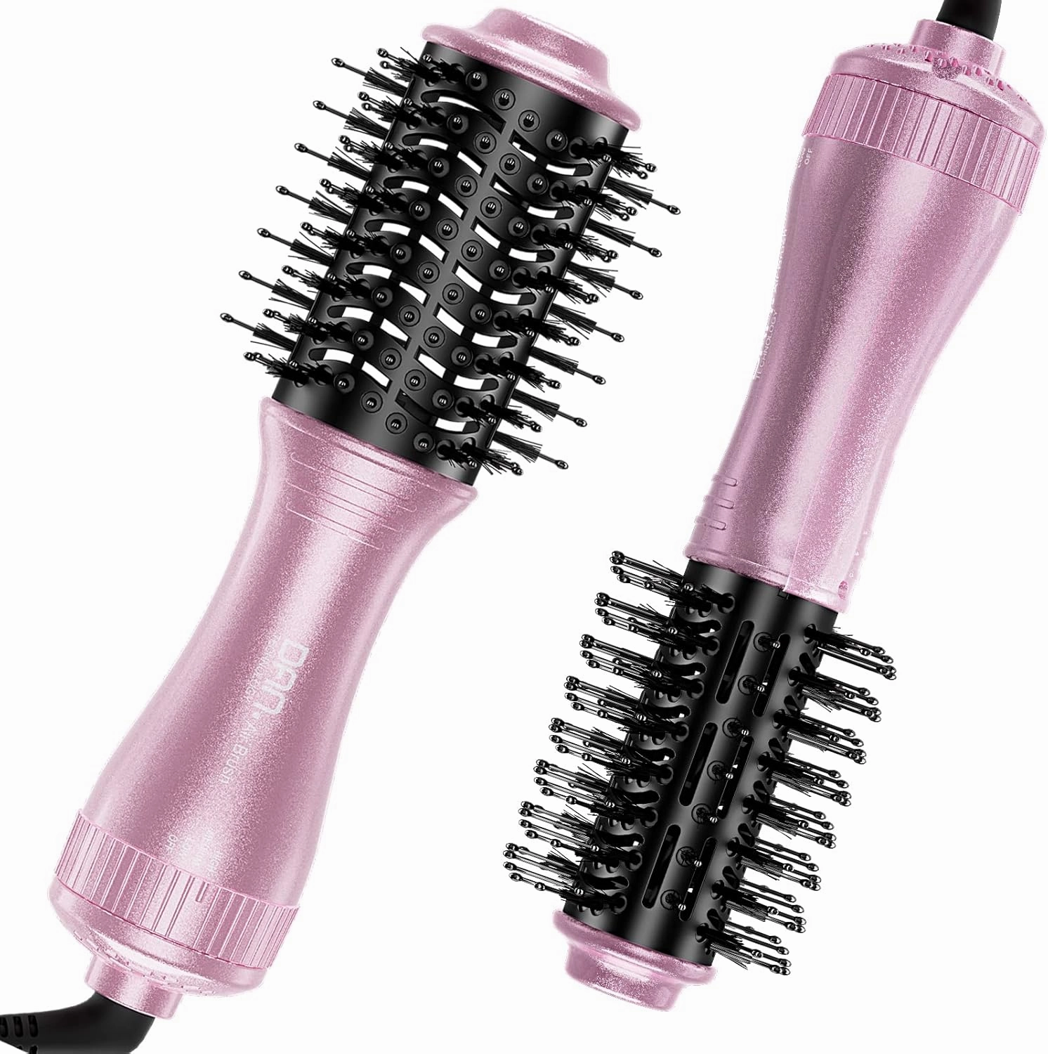 DAN Technology Dual Voltage Hair Dryer Brush,Travel Brush Hair Dryer,Small Blow Dryer Brush,one Step Hair Dryer and volumizer for Women