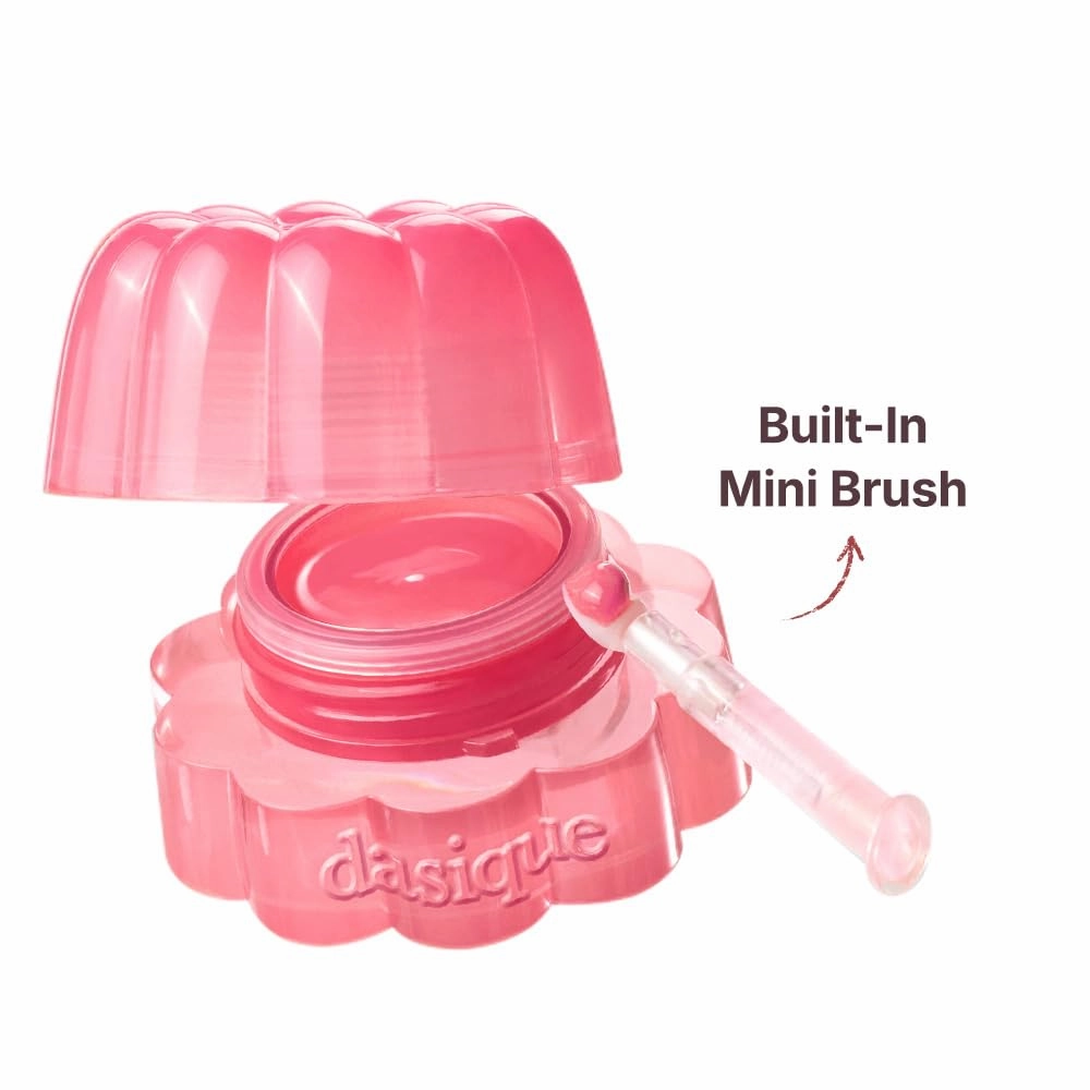 Dasique Chewing Glow Pot #01 Papaya Cream 0.14 oz | Buildable & Variety of Colors | Bouncy Texture | Dewy Jelly Glow | K-beauty