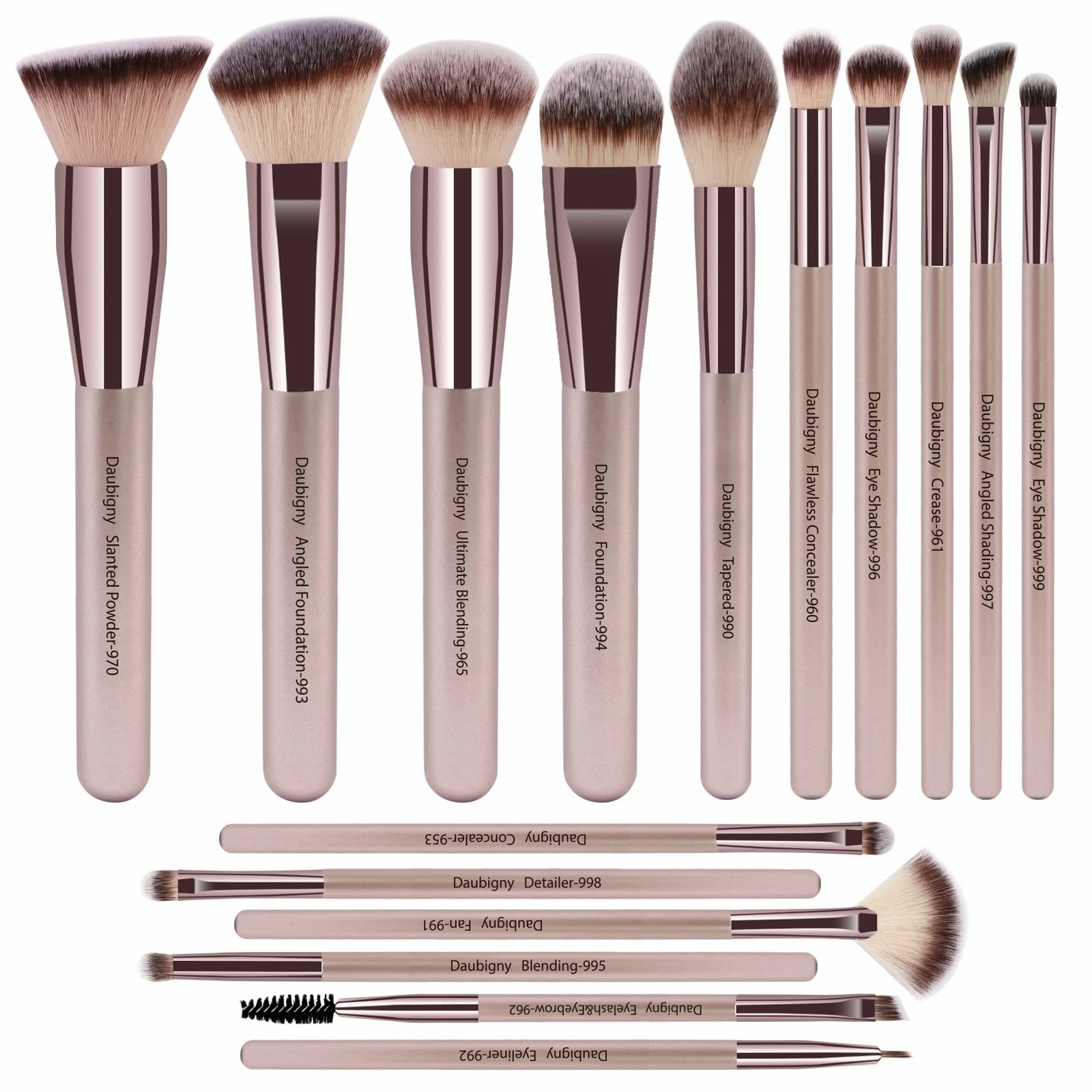 Daubigny Pro Makeup Brushes And Flawless Foundation Brush