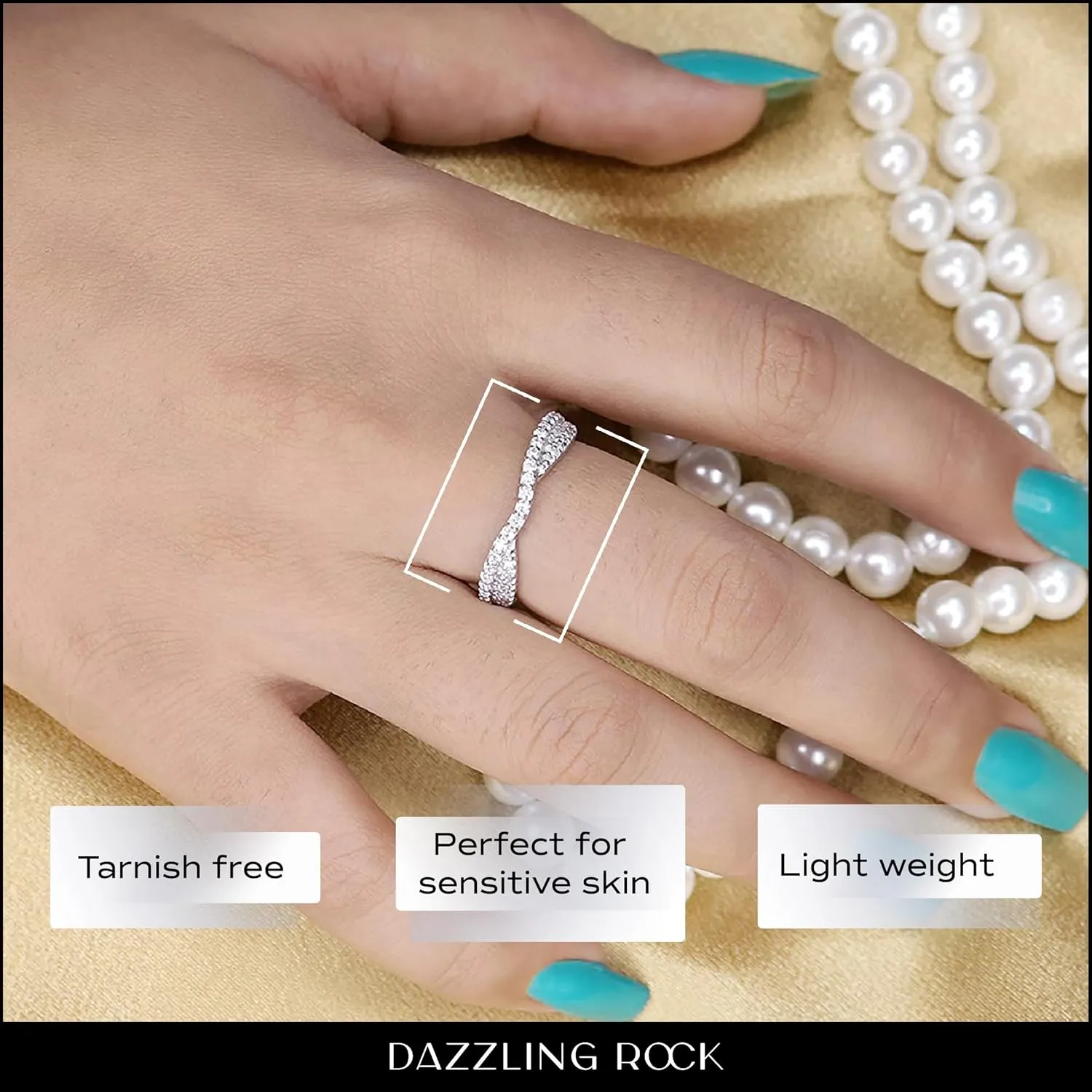 Dazzlingrock Collection 0.32 Cttw Round White Diamond Contour Wedding Band for Her in 14K Solid Gold