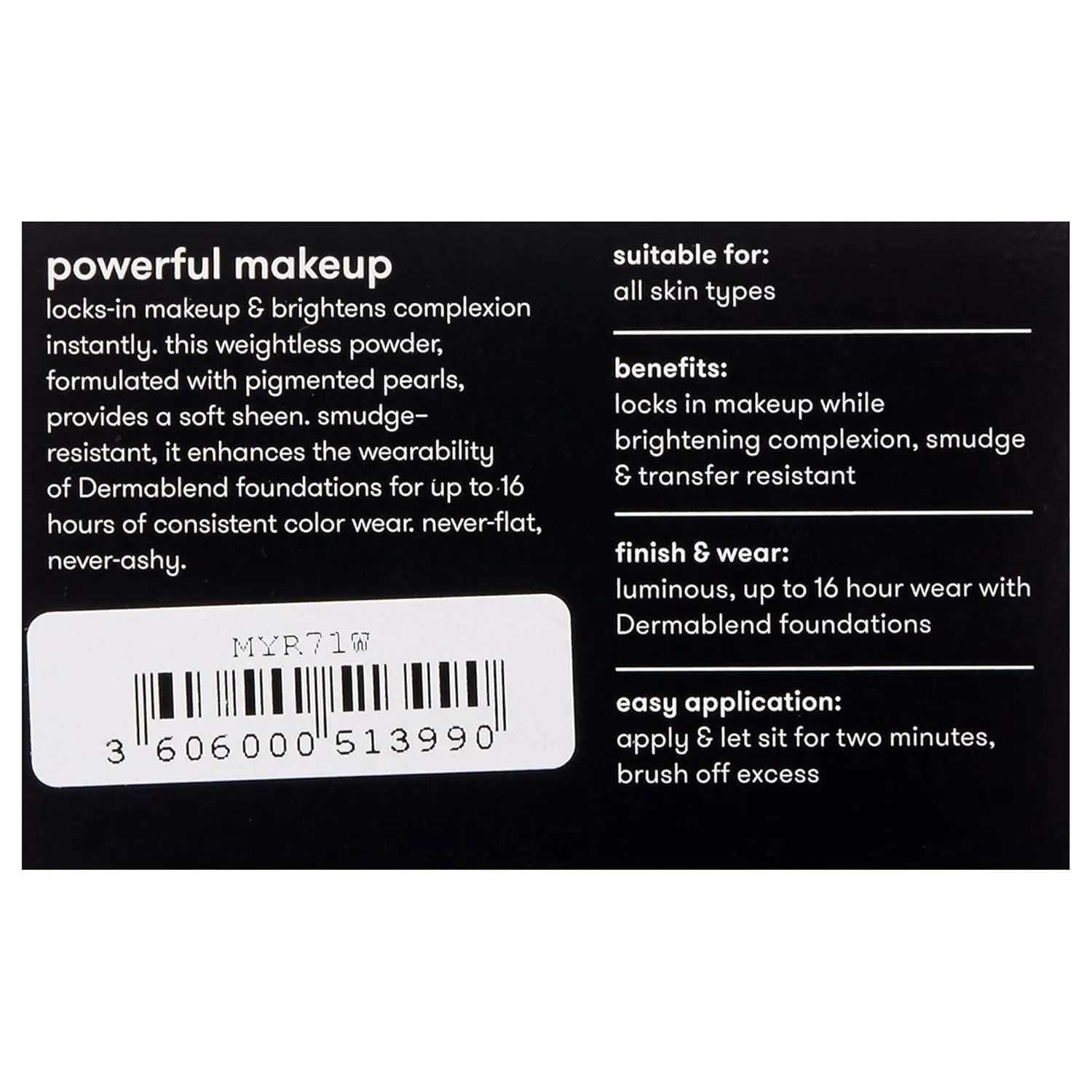 Dermablend Loose Setting Powder, Face Powder Makeup & Finishing Powder for Light, Medium & Tan Skin Tones