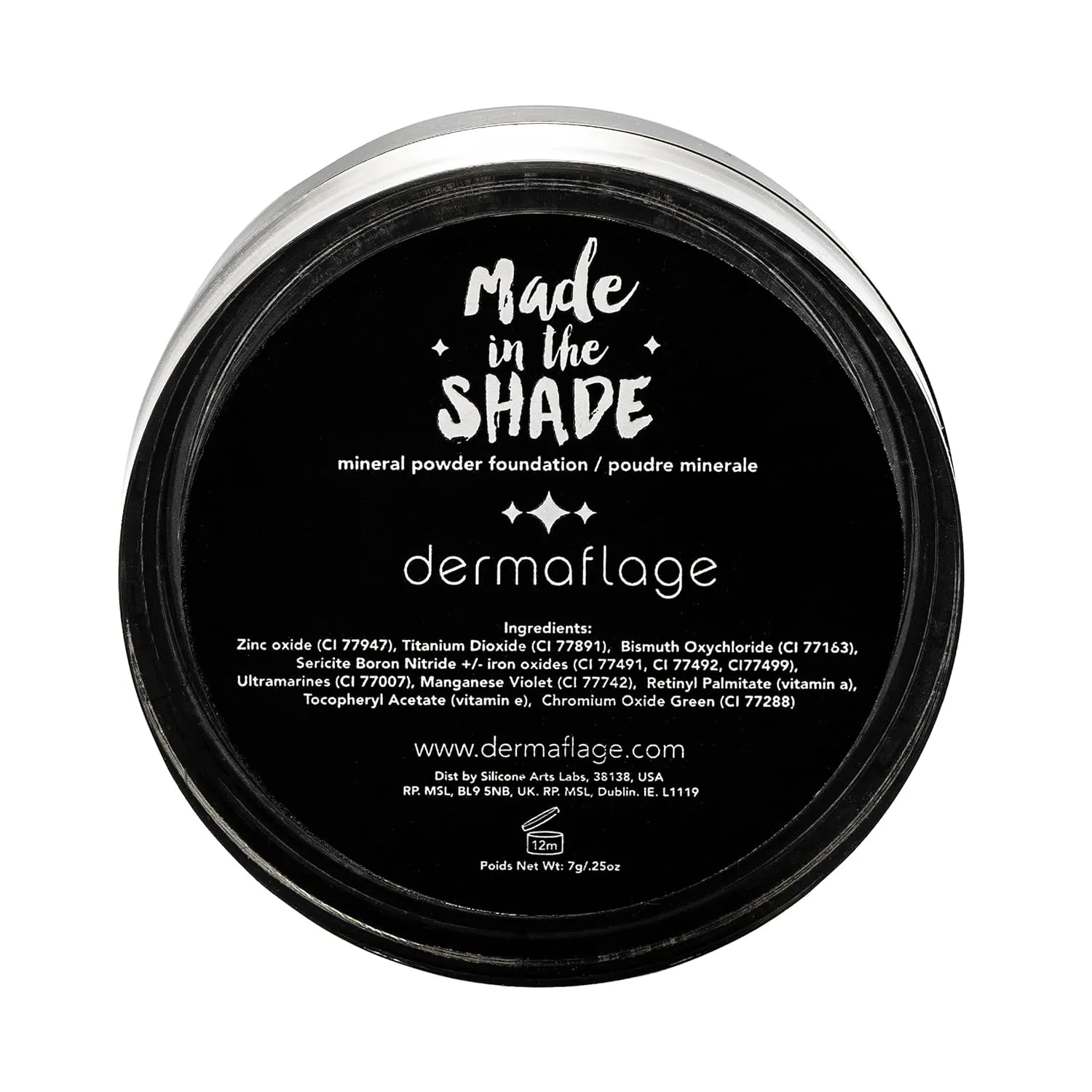 Dermaflage Mineral Powder Foundation - Full Coverage, Talc-Free & Lasting Matte Finish - Natural Ingredients with Antioxidants - Safe for Sensitive Skin & Made in USA - Bronze Medium