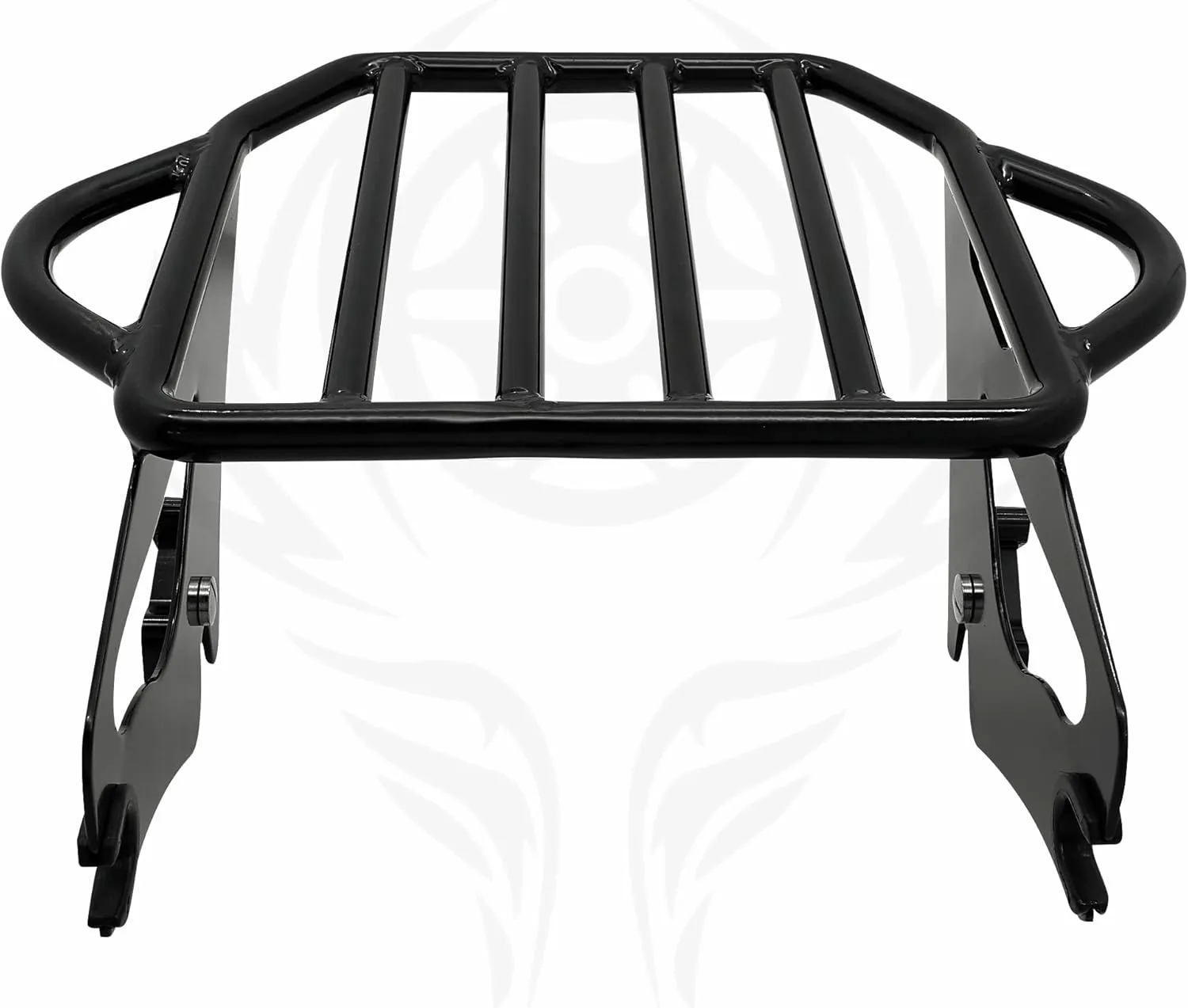 Detachable King Size 2-UP Luggage Rack Fits for Harley Touring Street Glide/Road King/Road Glide/Electra Glide/CVO/Ultra Limited 09-22 (Black)