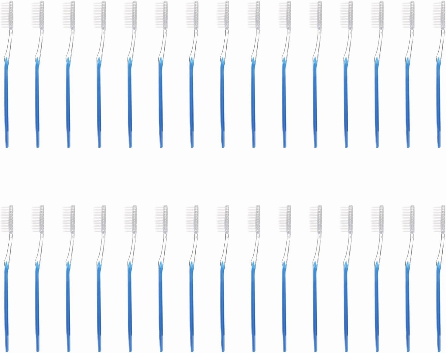 Didiseaon 30Pcs Travel Toothbrush with Soft Bristles Disposable Toothbrushes for Hotel and Trip for Oral Care for Work School and Gym Bag Use