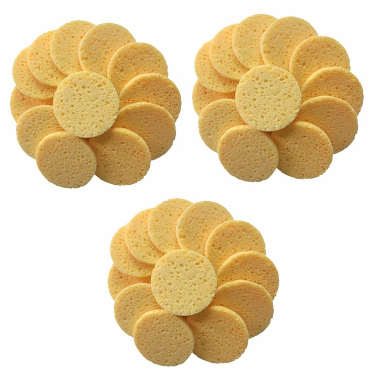 Didiseaon 60pcs Round Skin-friendly Makeup Cotton Pads Soft Face Cleaning Puff for Gentle Makeup Removal Daily Facial Cleansing Skin Color