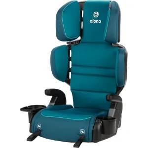 Diono Connect3 RXT 2-in-1 High Back Booster, Slim Fit 3-Across in Many Mid-Sized Sedans and SUVs, for Children from 40-120 lbs., Lightweight with Latch, Blue Razz Ice