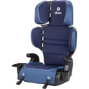 Diono Connect3 RXT 2-in-1 High Back Booster, Slim Fit 3-Across in Many Mid-Sized Sedans and SUVs, for Children from 40-120 lbs., Lightweight with Latch, Blue Surge
