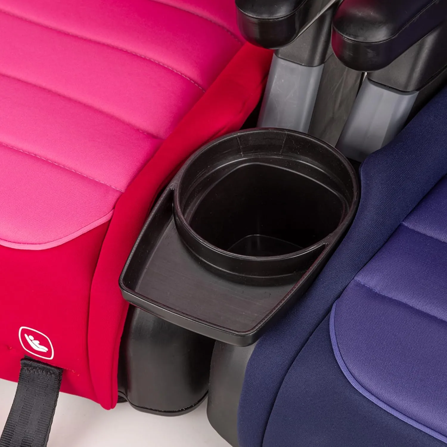 Diono Connect3 RXT 2-in-1 High Back Booster, Slim Fit 3-Across in Many Mid-Sized Sedans and SUVs, for Children from 40-120 lbs., Lightweight with Latch, Purple Wildberry
