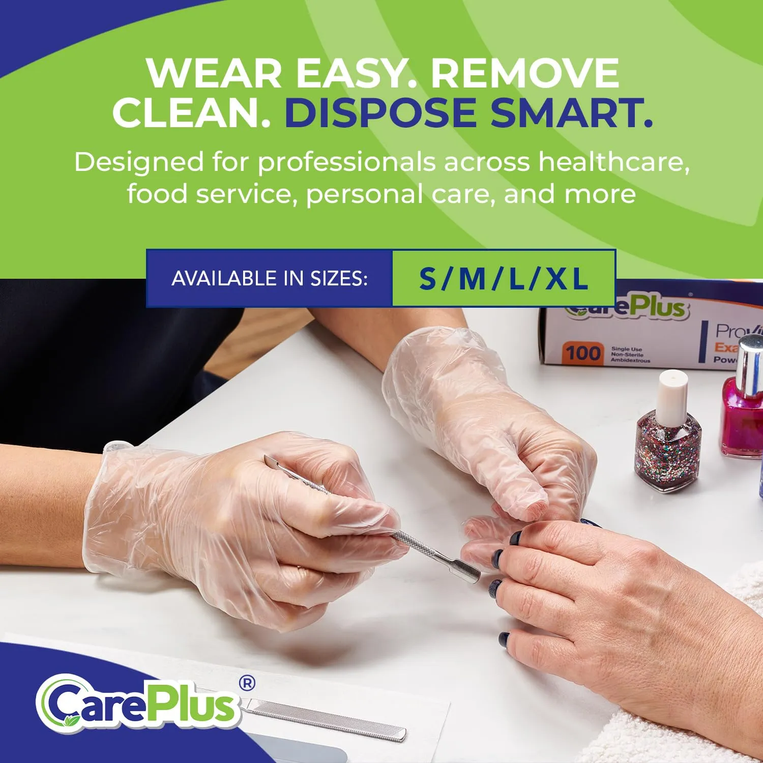 Disposable Plastic Vinyl Clear Gloves (Large, 200, Count)