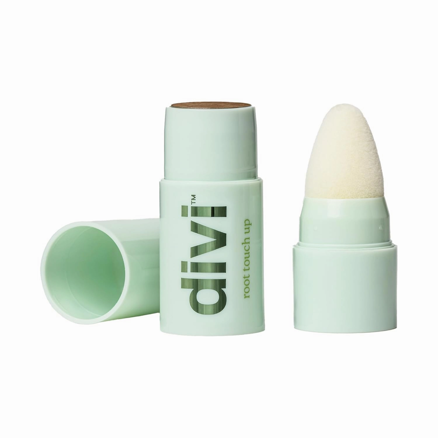 Divi Root Touch Up Powder for Gray Hair Coverage, Medium Brown