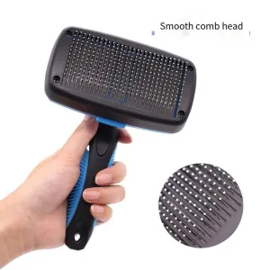 dog brush, hair comb,cat brush, pet comb，cat brushes for indoor cats，furminator for cats，dog comb (blue, large)