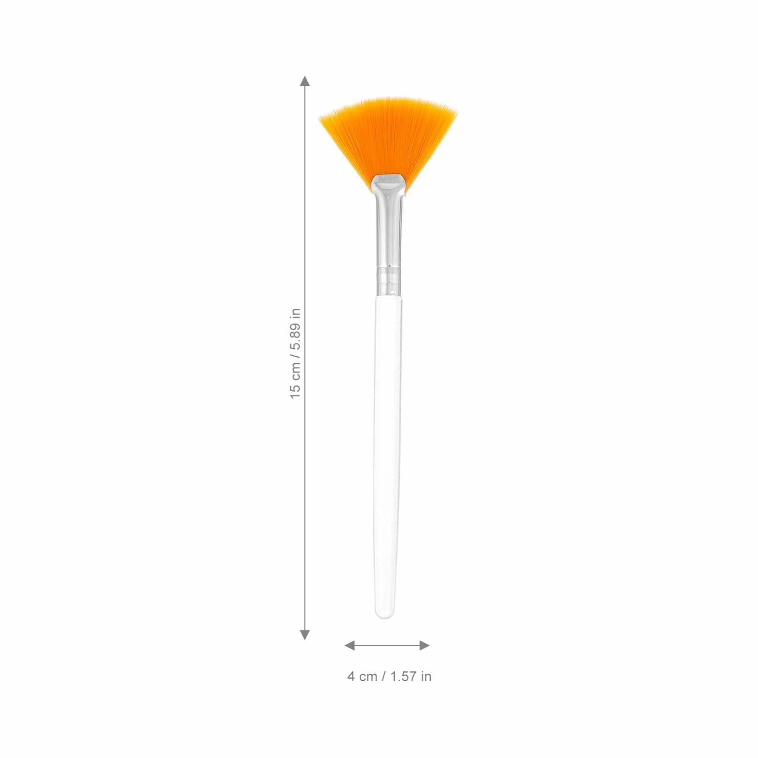 DOITOOL 6pcs Fan Facial Makeup Brush Smooth Application Mud Applicator for Masks and Highlighters Easy to Use for Areas Transparent Colors Essential Makeup Supplies