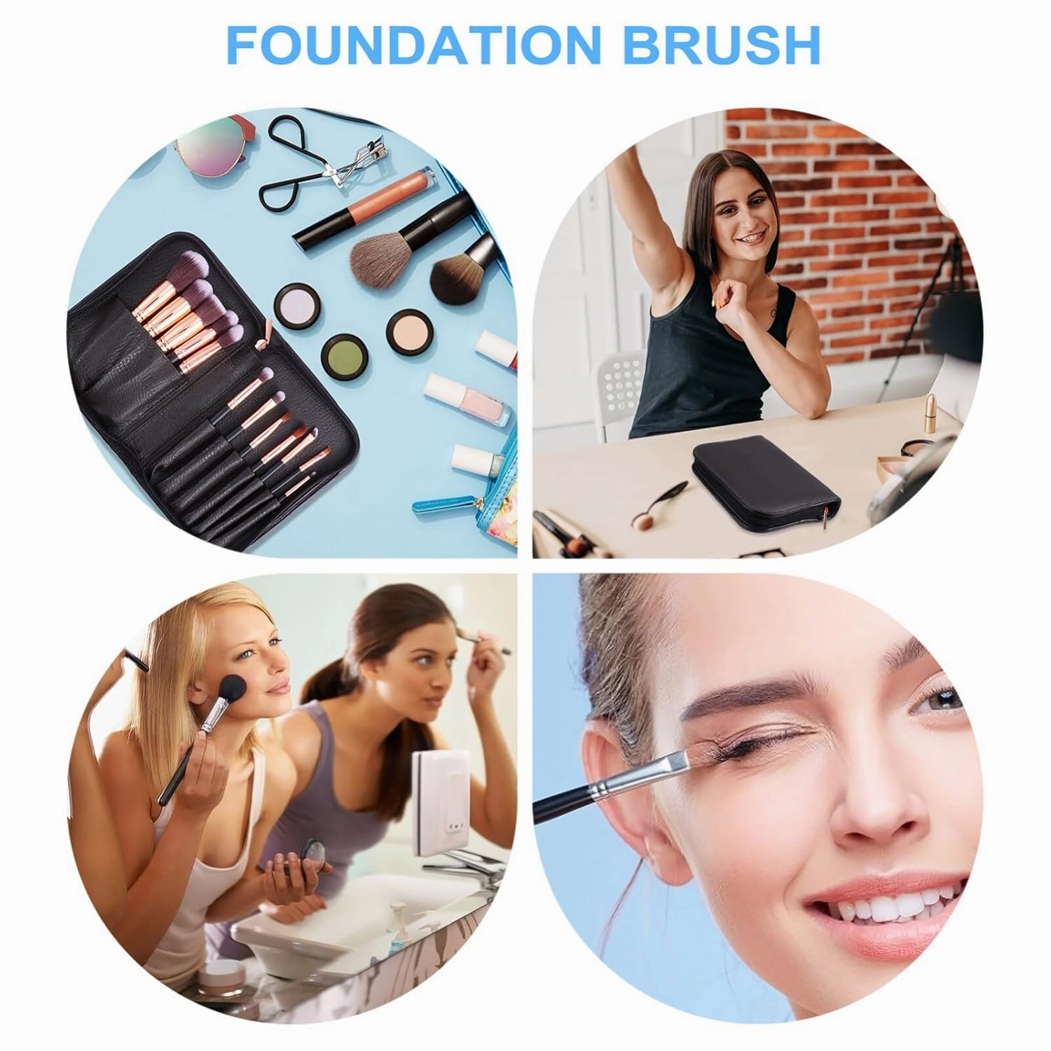 DOITOOL 6pcs Fan Facial Makeup Brush Smooth Application Mud Applicator for Masks and Highlighters Easy to Use for Areas Transparent Colors Essential Makeup Supplies