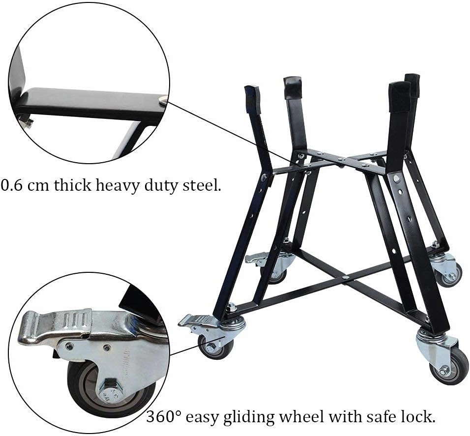 Dracarys Medium Big Green Egg Nest,Big Green Egg Accessories,Stand for Big Green Egg,Grill Rolling Nest With Heavy Duty Locking Caster Wheels Powder Coated Steel For Medium Big Green Egg