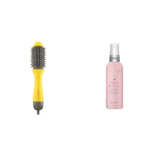Drybar The Single Shot Round Blow-Dryer Brush and Prep Rally Prime & Prep Detangler Noir Scent Full Size Bundle