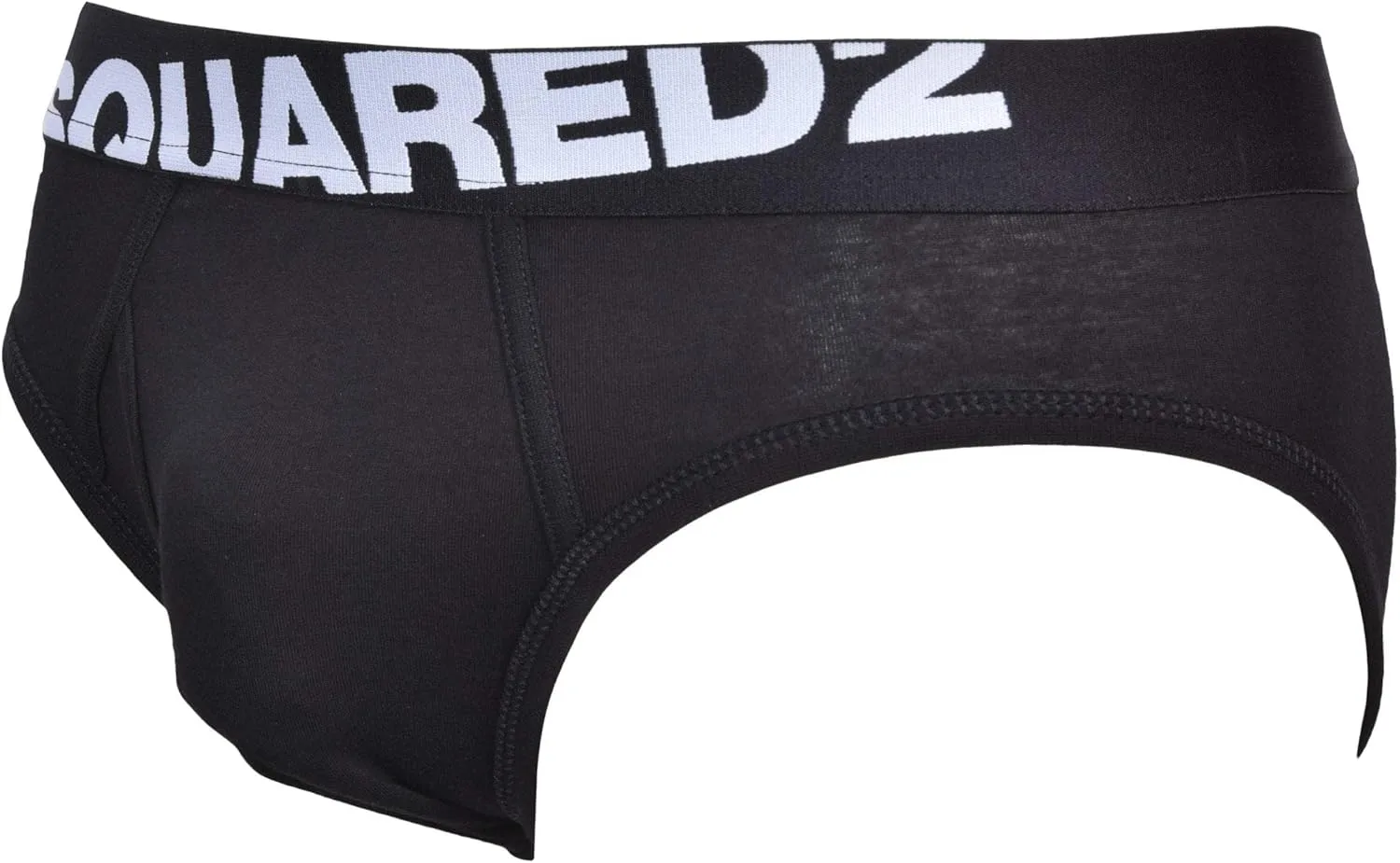 DSQUARED2 Angled Logo Low-Rise Men's Brief, Black/White