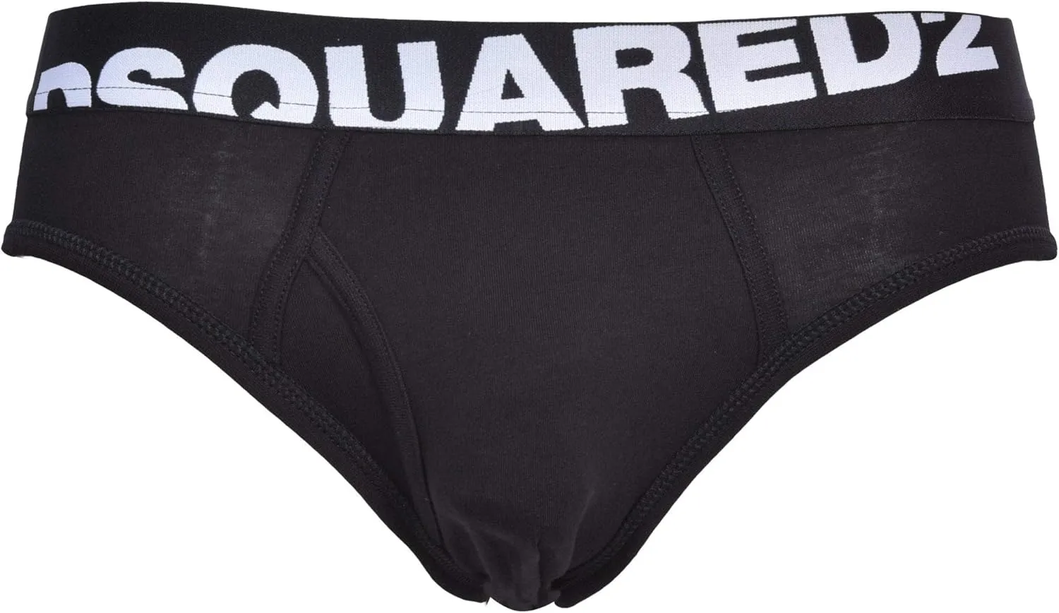 DSQUARED2 Angled Logo Low-Rise Men's Brief, Black/White