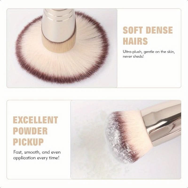 Dual-Ended Foundation Brush – 100% Vegan Bristles